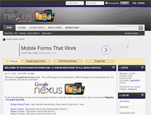 Tablet Screenshot of googlenexusforum.com